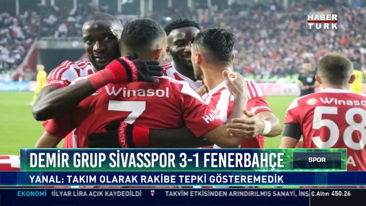 Demir Grup Sivasspor 3-1 Fenerbahçe