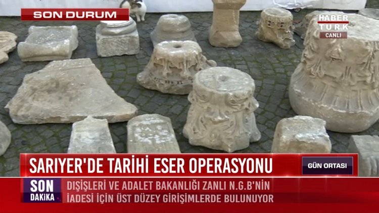 Sarıyer'de tarihi eser operasyonu