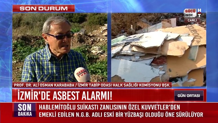 İzmir'de kaçak moloz dökülen alanda asbest çıktı!
