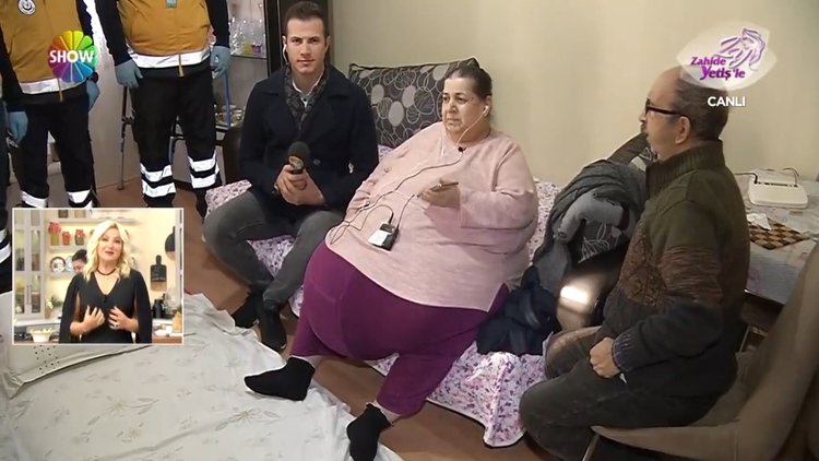 200 kilolu Saniye Hanım, Zahide Yetiş'le sayesinde tedavi olacak!
