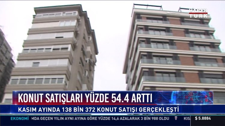 Konut satışları yüzde 54.4 arttı