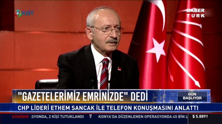 ''Gazetelerimiz emrinizde'' dedi