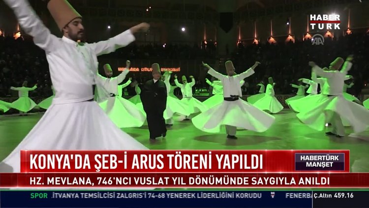 Konya'da Şeb-i Arus yapıldı