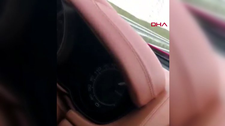 Özcan Deniz'in ehliyetsiz yeğeninden lüks araçla hız denemesi