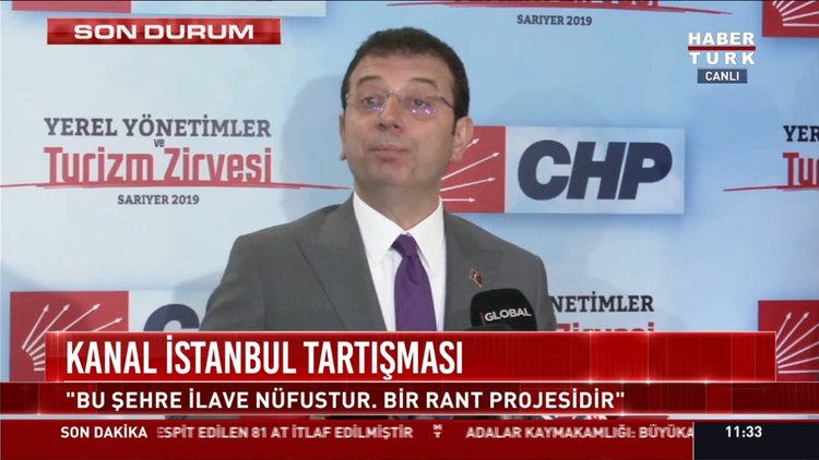 İBB Başkanı İmamoğlu'ndan Kanal İstanbul açıklaması