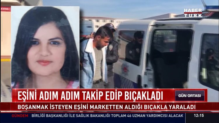 Eşini adım adım takip edip bıçakladı