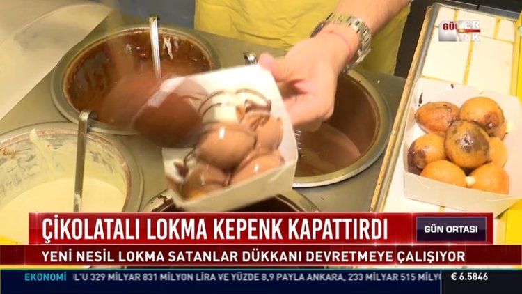 Çikolatalı lokma kepenk kapattırdı