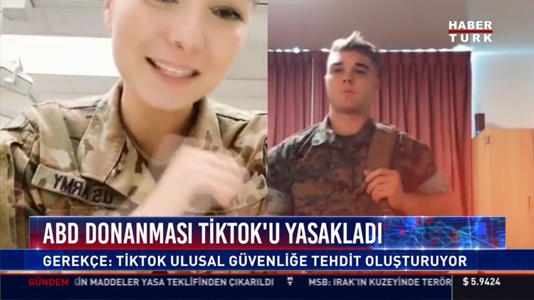 ABD donanması Tiktok'u yasakladı