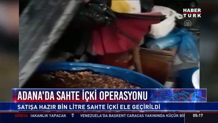 Adana'da sahte içki operasyonu