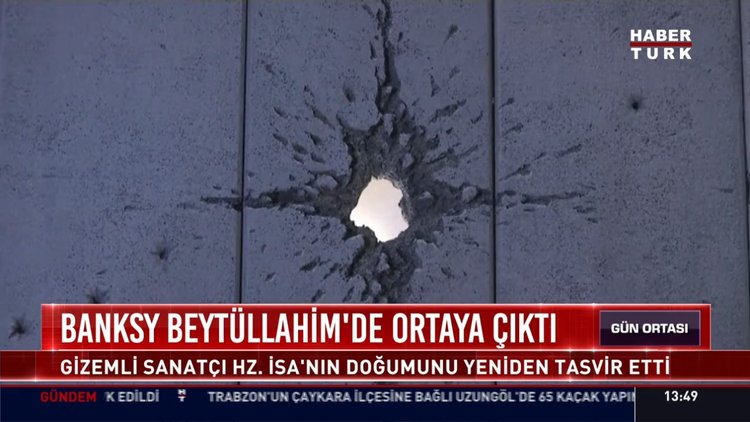 Banksy Beytüllahim'de ortaya çıktı