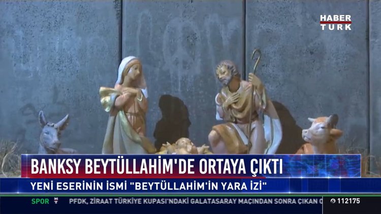 Banksy Beytüllahim' de ortaya çıktı