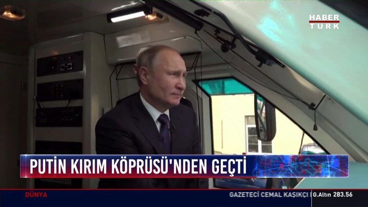 Kırım'ı Rusya'ya bağlayan demiryolu köprüsü açıldı