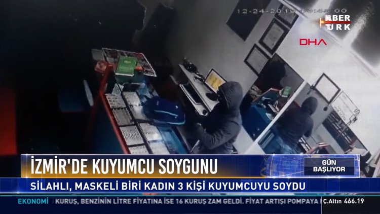 İzmir'de kuyumcu soygunu