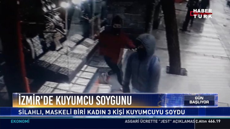 İzmir' de kuyumcu soygunu