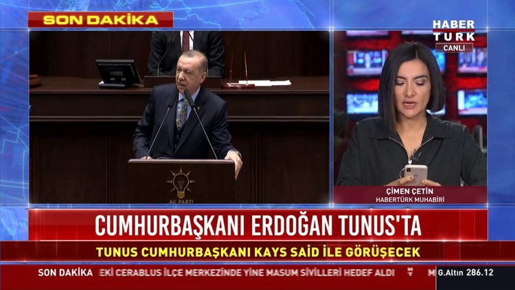 Cumhurbaşkanı Erdoğan Tunus'ta