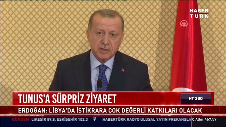 Tunus'a süpriz ziyaret