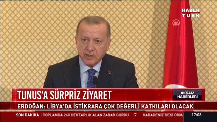 Tunus'a sürpriz ziyaret