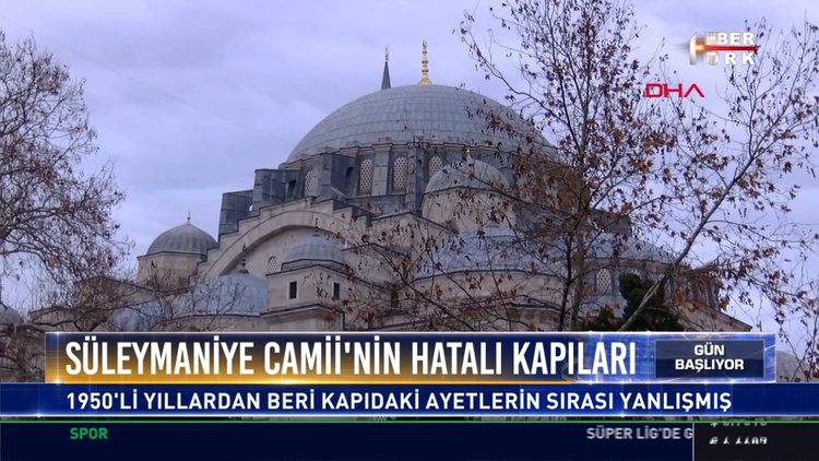 Süleymaniye Camii'nin hatalı kapıları