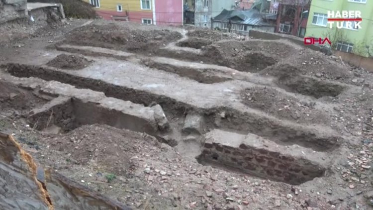 İnşaat alanında Bizans yapısı bulundu