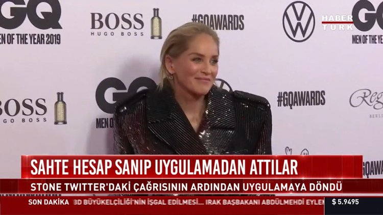 Sharon Stone: beni kovandan atmayın