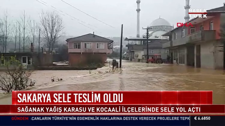 Sakarya sele teslim oldu