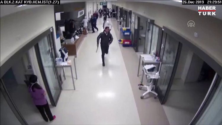 Hasta yakınlarıyla çıkan arbedede 8 güvenlik görevlisi yaralandı