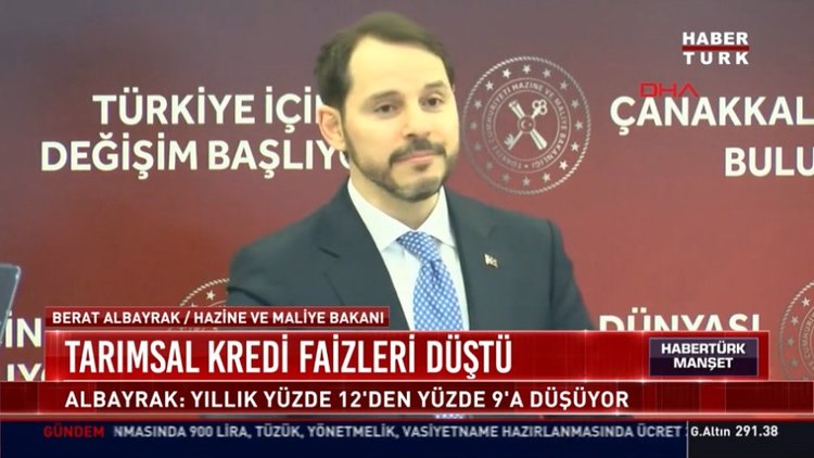 Tarımsal kredi faizleri düştü