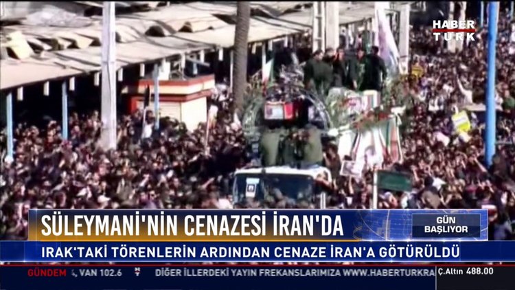 Süleymani'nin cenazesi İran'da