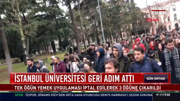 İstanbul Üniversitesi geri adım attı