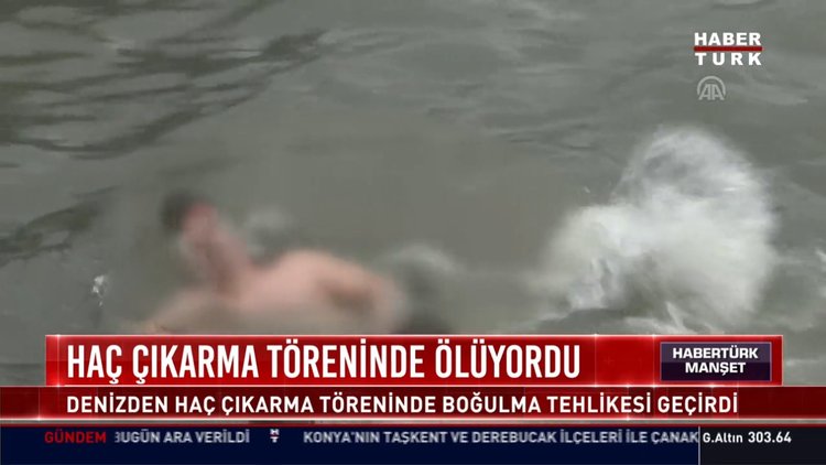 Haç çıkarma töreninde ölüyordu