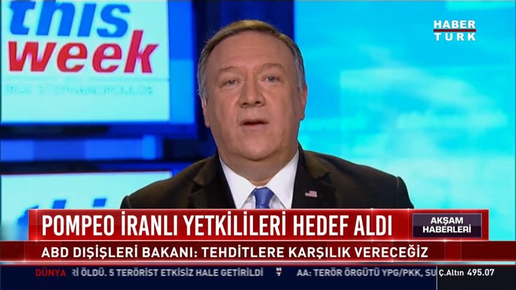 Pompeo İranlı yetkilileri hedef aldı