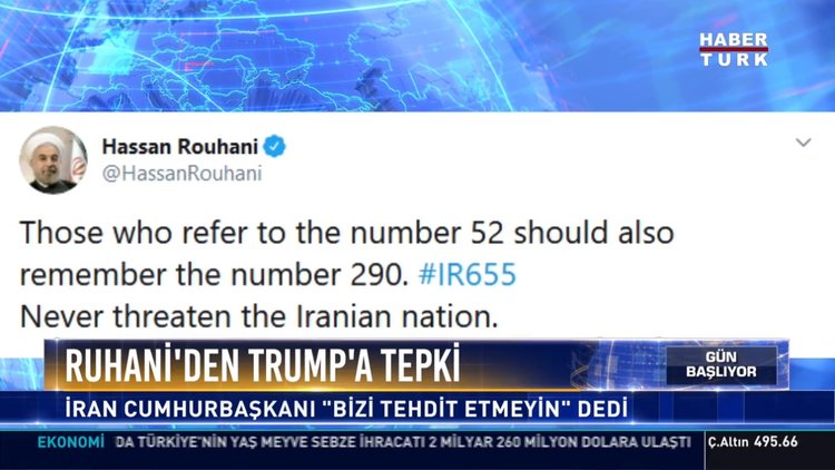 Ruhani'den Trump'a tepki