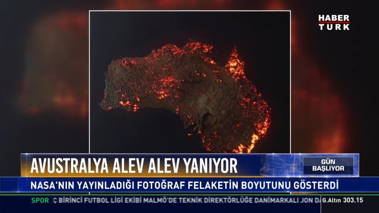 Avustralya yangın alanları uydudan görüntülendi