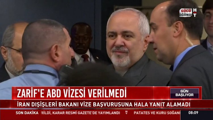 Zarif'e ABD vizesi verilmedi