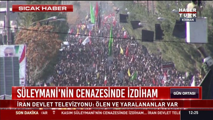 Süleymani'nin cenazesi Kirman'da