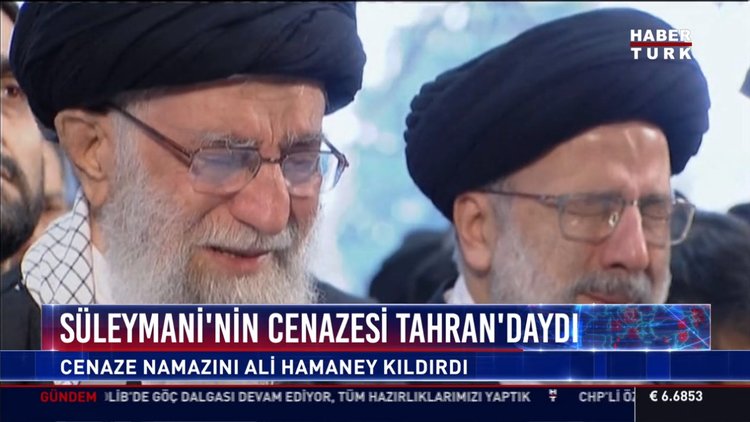 Süleymani'nin cenazesi Tahran'daydı