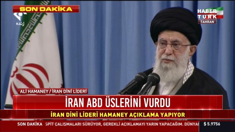 Hamaney: Dün gece ABD'nin yüzüne atılan bir tokattı