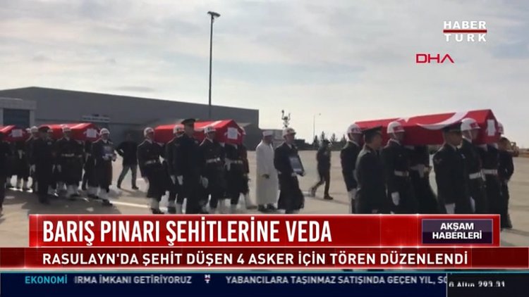Barış Pınarı şehitlerine veda
