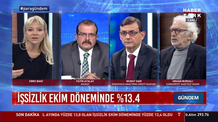 İşsizlik ekim döneminde %13.4