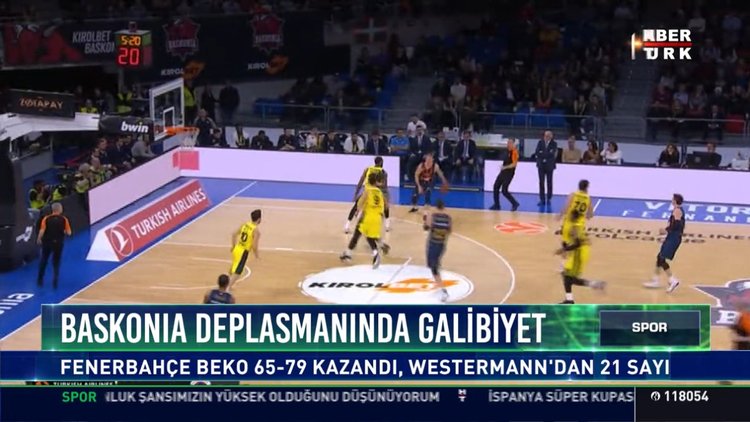 Baskonia deplasmanına galibiyet