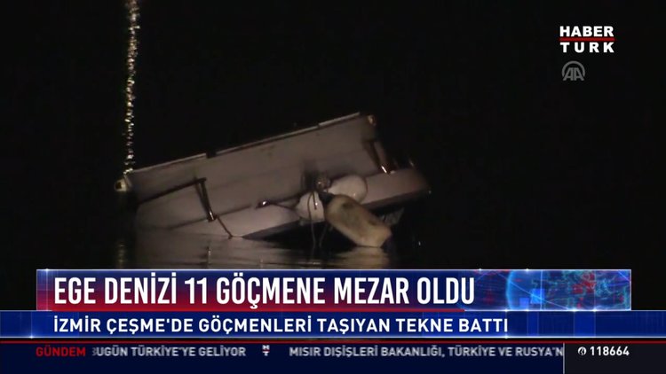 Ege Denizi 11 göçmene mezar oldu