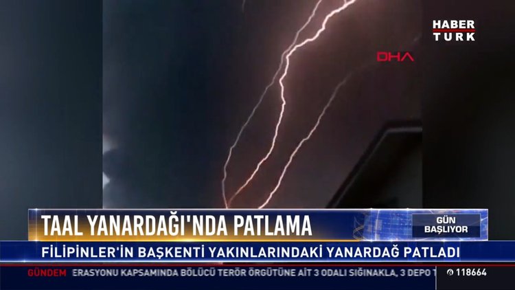 Taal Yanardağı'nda patlama