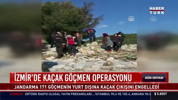 İzmir'de kaçak göçmen operasyonu