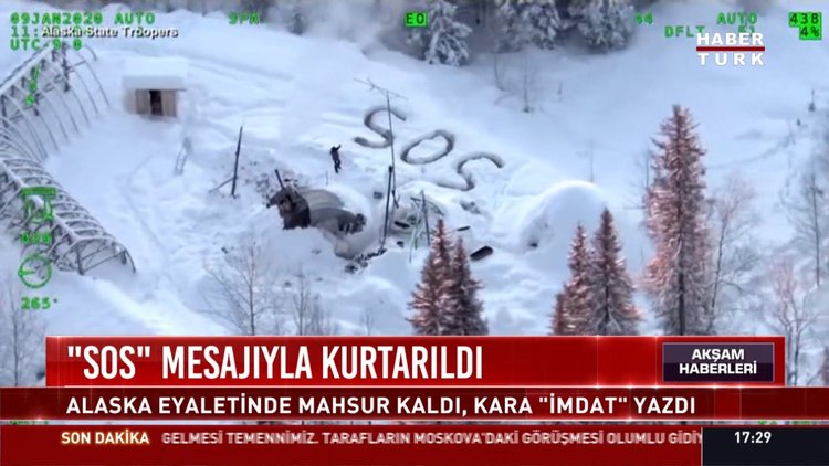 Alaska eyaletinde mahsur kaldı