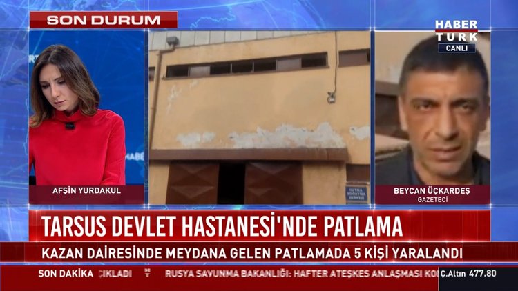 Tarsus Devlet Hastanesi'nde patlama