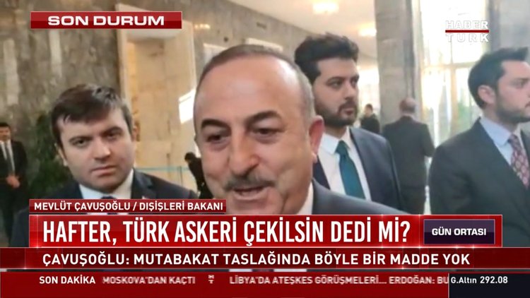 Çavuşoğlu'ndan Hafter açıklaması!