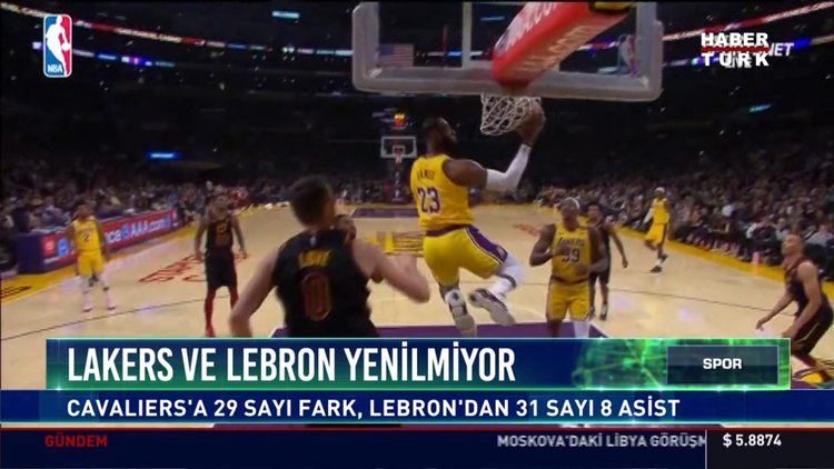 Lakers ve Lebron yenilmiyor