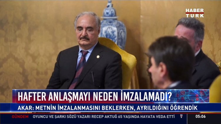 Hafter anlaşmayı neden imzalamadı?