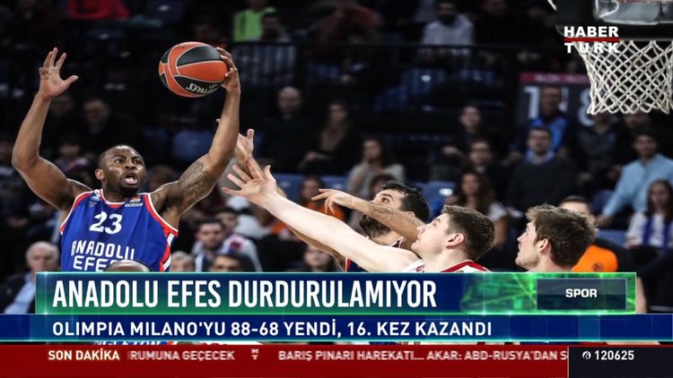 Anadolu Efes durdurulamıyor