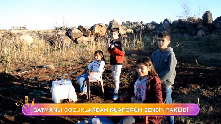 Batmanlı çocuklardan Kuaförüm Sensin taklidi!